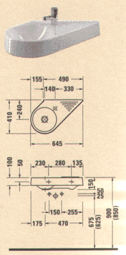 Servant in granitt, Dusjkar, Dusj