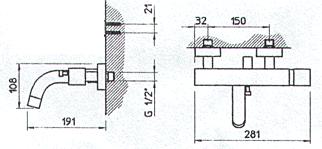  Baderom, Blandebatteri