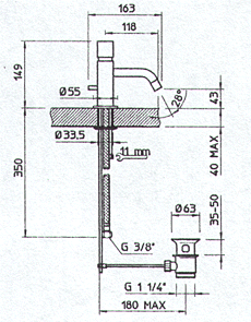 Blandebatteri, Dusj, Servant