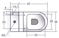 Axa Vaso Monoblocco Toalett