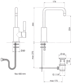 Blandebatteri, Dusj, Toalett 
