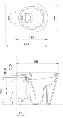 Ceramica Dolomite Asolo Toalett