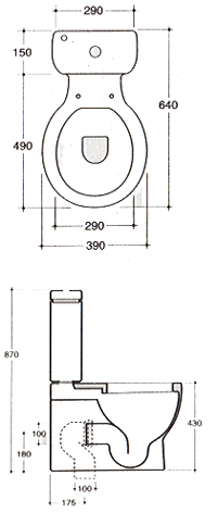 Galassia EL1 Toalett
