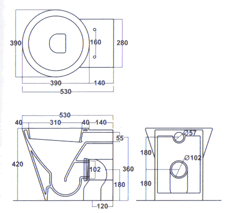 Althea Ceramica Hera Toaletter