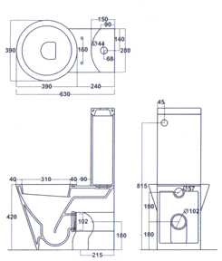 Althea Ceramica Hera Toalett