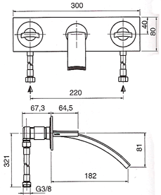 Blandebatteri, Dusj, Servant