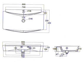 Althea Ceramica Oceano Servanter