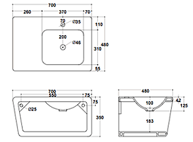 Althea Ceramica Outline Servanter