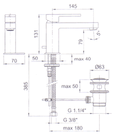 Blandebatteri, Dusj, Servant