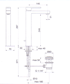 Blandebatteri, Dusj, Servant