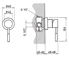 Blandebatteri, Dusj, Servant