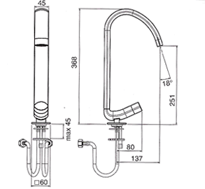 Blandebatteri, Dusj, Toalett 