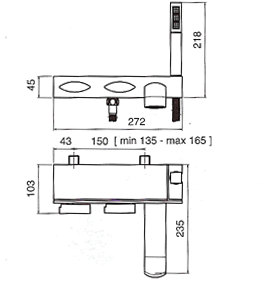 Blandebatteri, Dusj, Servant