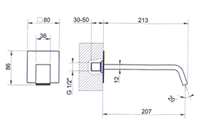 Blandebatteri, Dusj, Servant