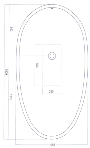 Agape Spoon XL Badekar