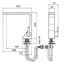 Blandebatteri, Dusj, Toalett 