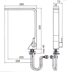 Blandebatteri, Dusj, Toalett 