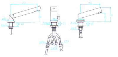 Lineabeta Linea Dusjbatteri
