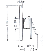 Blandebatteri, Dusj, Toalett 