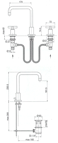 Blandebatteri, Dusj, Toalett 