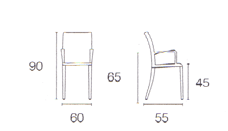 Calligaris Deja Vu Stoler